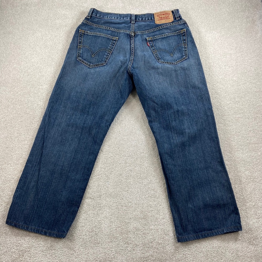 Levis 559 Jeans Mens 34x26.5 Blue Relaxed Straight Leg Denim 100% Cotton